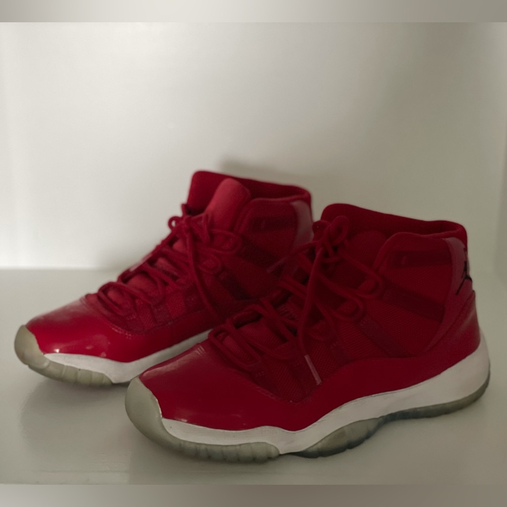Red patent leather Retro Jordan 11’s